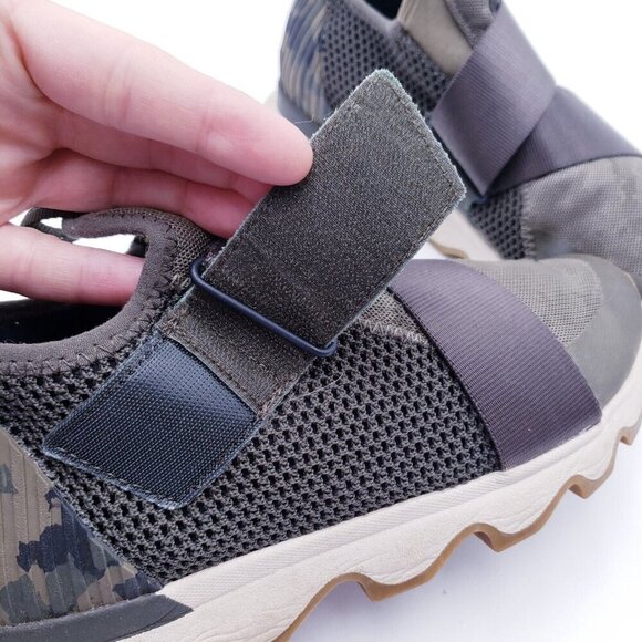 Sorel Kinetic Impact Olive Green Camo Sneakers Hook Loop Womens  Size 8 - Picture 9 of 11